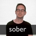 What does sober mean example?